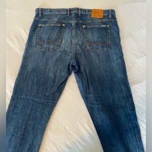 Alberto 38x34 Stone Authentic Indigo Jeans | Modern Fit | Comfort & Durability